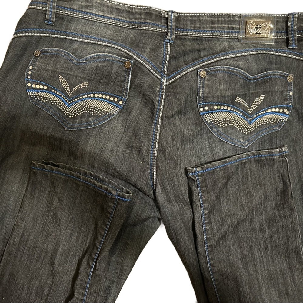 Apple Bottoms Black Straight Leg Jeans - Picture 3 of 4